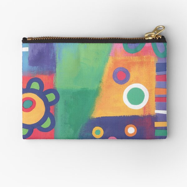 Flowers Patchwork Zipper Pouch