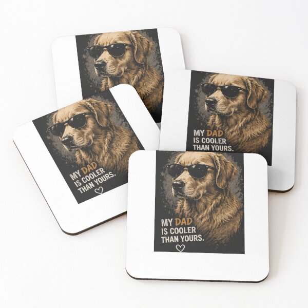 Item preview, My Dad Is Cooler Than Yours Funny Dog Shirt | Cool Dog Dad Gift designed and sold by PoojaArtLab.