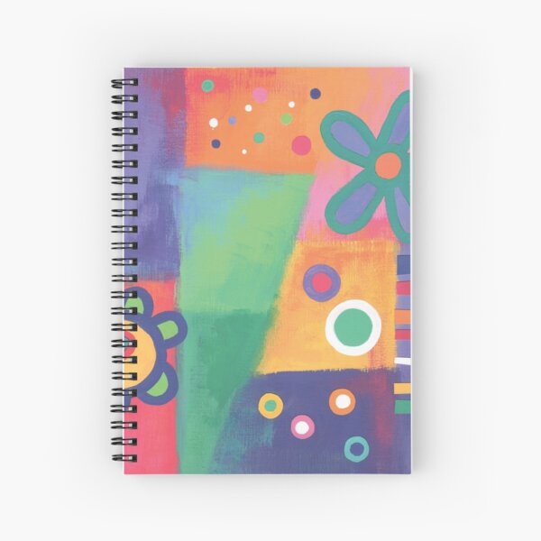 Flowers Patchwork Spiral Notebook