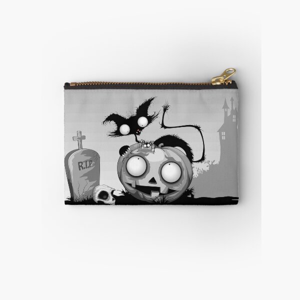 Item preview, Cat, Pumpkin and Spider Halloween Funny and Spooky Characters designed and sold by BluedarkArt.