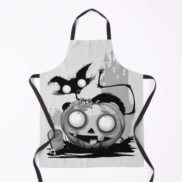 Item preview, Cat, Pumpkin and Spider Halloween Funny and Spooky Characters designed and sold by BluedarkArt.