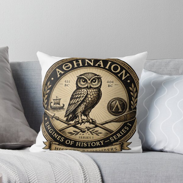 Item preview, Athenaion Owl. Engines of History Series I Emblem. The Peloponnesian War. The Painted Fence designed and sold by The Painted Fence.