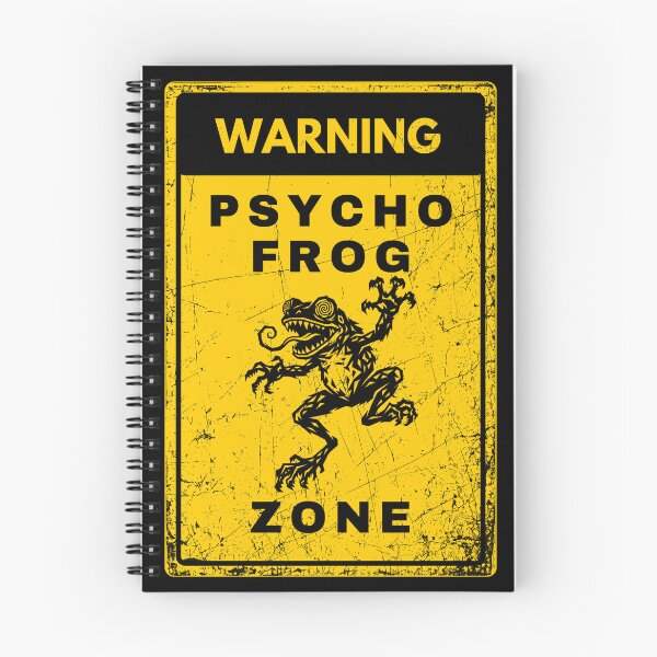 Item preview, Psycho Frog Zone Warning Sign designed and sold by Ivy-Triggs.