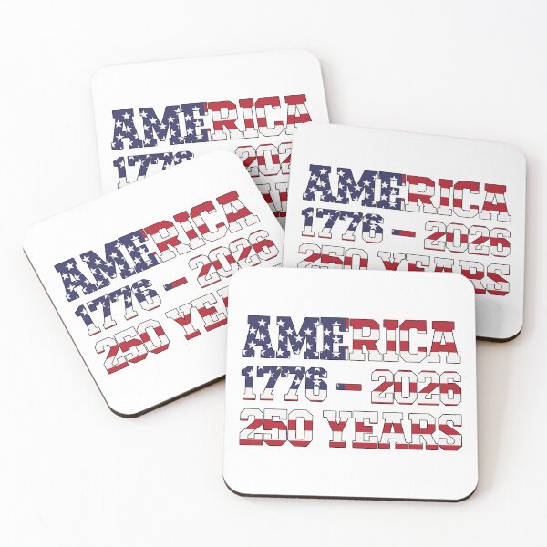 Item preview, America 250 Years US Flag Font 1776 - 2026 Patriotic Semiquincentennial designed and sold by Vision Crafted.