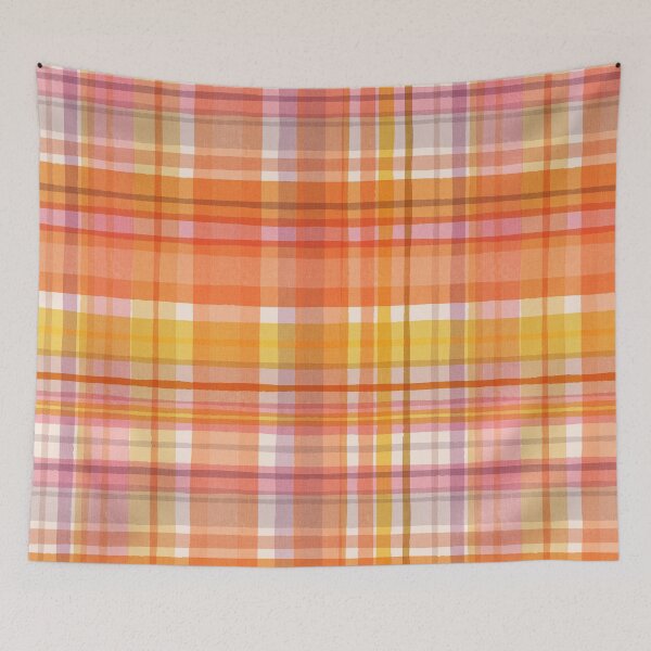 Item preview, Hinterland Plaid (Clementine) designed and sold by Cecilia Mok.