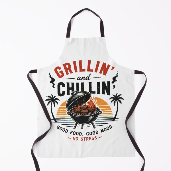 Item preview, Grillin and Chillin Retro BBQ T-Shirt – Funny Summer Grill Aesthetic designed and sold by SoftErrorStudio.