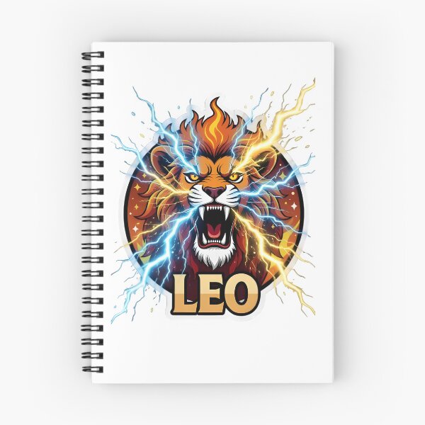Item preview, Fierce Leo Zodiac Lightning Lion designed and sold by Zodiac Celestial Art.