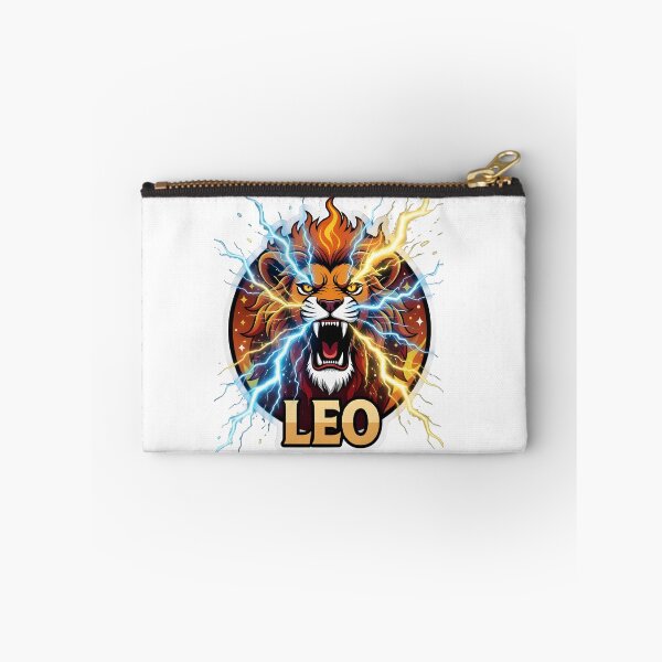 Item preview, Fierce Leo Zodiac Lightning Lion designed and sold by Zodiac Celestial Art.