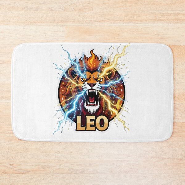Item preview, Fierce Leo Zodiac Lightning Lion designed and sold by Zodiac Celestial Art.