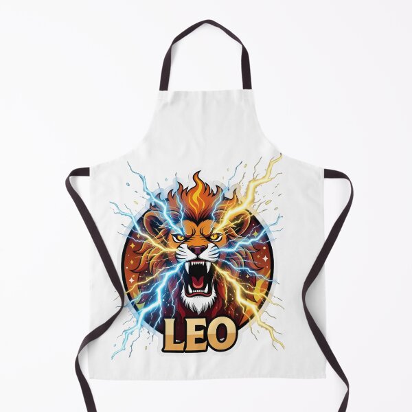 Item preview, Fierce Leo Zodiac Lightning Lion designed and sold by Zodiac Celestial Art.