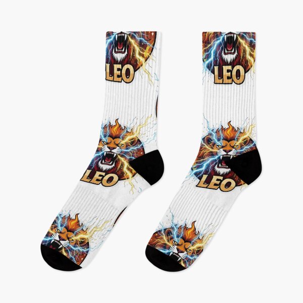 Item preview, Fierce Leo Zodiac Lightning Lion designed and sold by Zodiac Celestial Art.