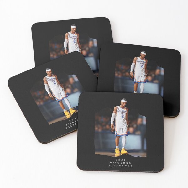 Item preview, Shai Gilgeous Alexander NBA Collage Basketball Poster Design designed and sold by RueBonnerd.
