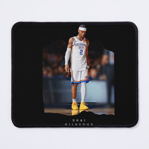 Item preview, Shai Gilgeous Alexander NBA Collage Basketball Poster Design designed and sold by RueBonnerd.