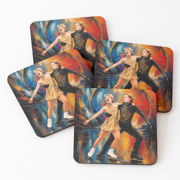 Item preview, Figure Skating Pair Golden Performance Painting Alysa Liu & Ilia Malinin  designed and sold by origin-arthouse.