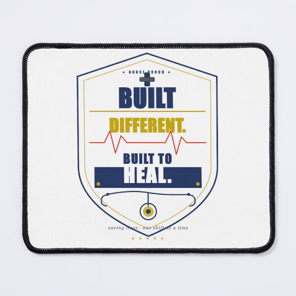 Item preview, Built Different Built to Heal Proud Nurse Gift Nursing designed and sold by Mega-Shopping.