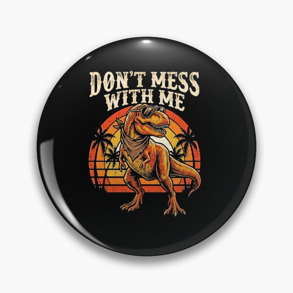 Item preview, Don't Mess With Me Cool T-Rex Sunglasses Retro Sunset Palm Tree Dino designed and sold by graphixpolash.