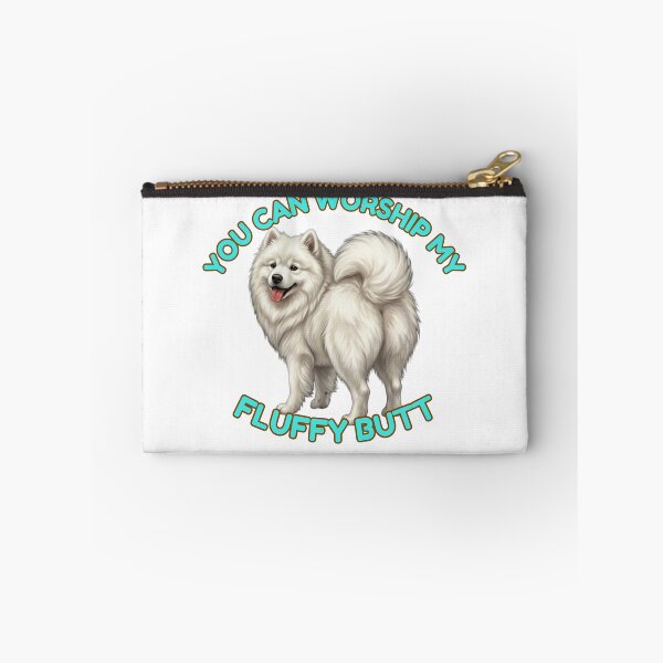 Item preview, You Can Worship My Fluffy Butt Funny Samoyed Dog Meme designed and sold by DailyStruggleCo.