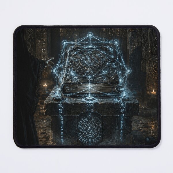 Item preview, Ancient Grimoire Art Print | Dark Fantasy Magic Book in Arcane Vault designed and sold by Element Horizon Studio.