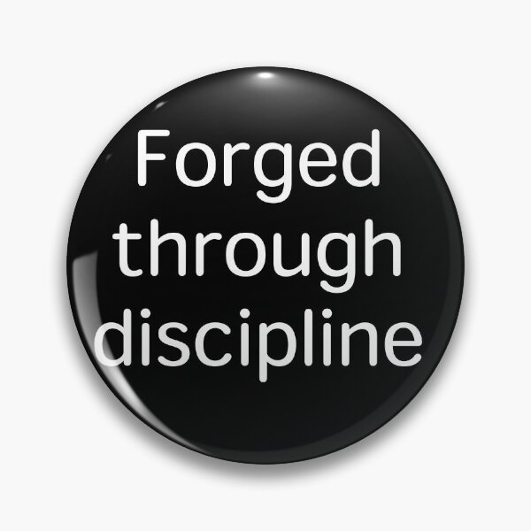 Item preview, Forged Through Discipline – Weight Loss & Gym Motivation designed and sold by Creations by lyne.