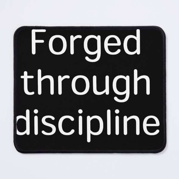 Item preview, Forged Through Discipline – Weight Loss & Gym Motivation designed and sold by Creations by lyne.