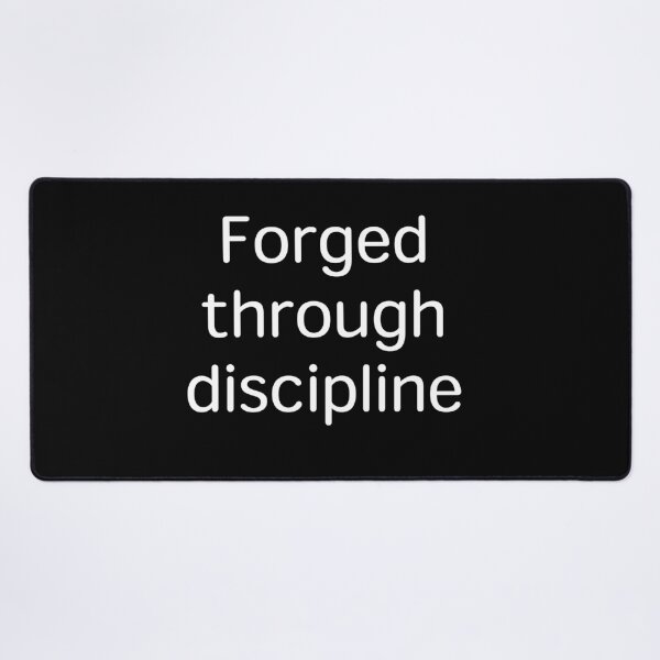 Item preview, Forged Through Discipline – Weight Loss & Gym Motivation designed and sold by Creations by lyne.