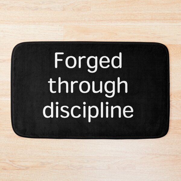 Item preview, Forged Through Discipline – Weight Loss & Gym Motivation designed and sold by Creations by lyne.
