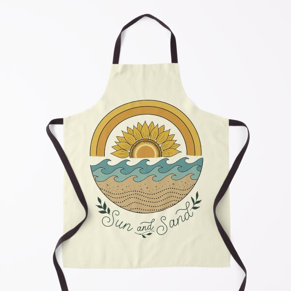 Item preview, Sun and Sand Minimalist Sunflower Ocean Line Art designed and sold by LeshanArt.