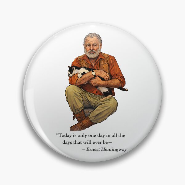 Item preview, Ernest Hemingway, American Author Ernest Hemingway designed and sold by yunamaliskova.