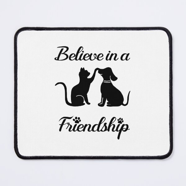 Item preview, Believe in a Friendship Cat- Dog High Five White designed and sold by Graphroad.