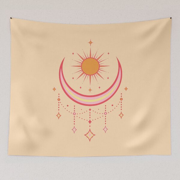 Artikelvorschau, Mittsommer Mond Sonne Celestial Litha Art entworfen und verkauft von Christine Krahl.