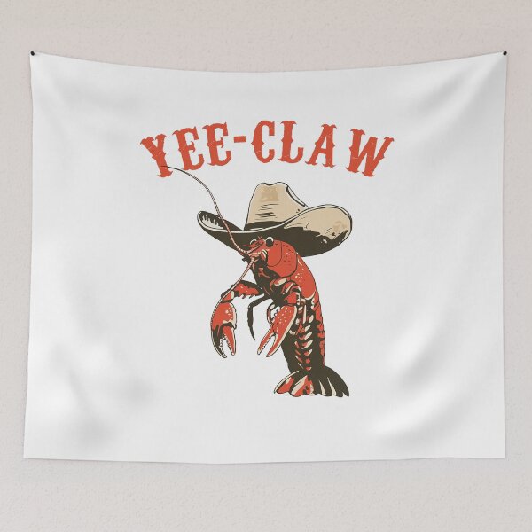 Item preview, Yee Claw Funny Crawfish Cowboy  designed and sold by studio-ssaam.
