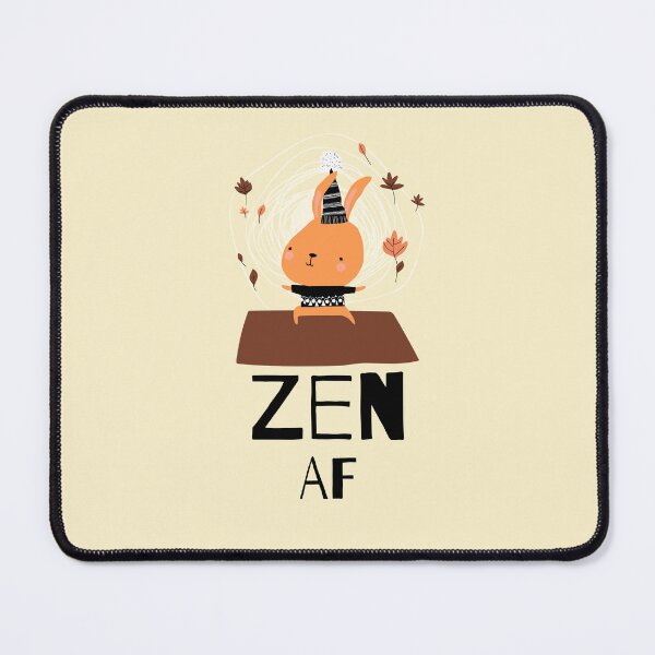 Item preview, Zen AF Rabbit Yoga | Funny Cute Meditating Bunny Design designed and sold by WellspringXflow.