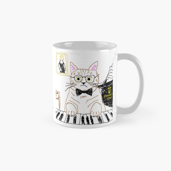 Item preview, Purrstein Cat Pianist - Funny MS Paint Classical Music Meme designed and sold by HumanMess.