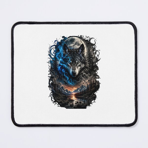 Item preview, Mystic Moon Wolf – Fantasy Wilderness designed and sold by AchraffPrint.