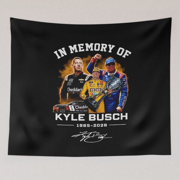 Item preview, Kyle Busch 18 Tribute, RIP Rowdy 1985-2026 designed and sold by STVSpinsDesign.