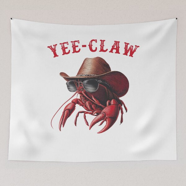 Item preview, Funny Yee Claw Crawfish Cowboy  designed and sold by studio-ssaam.