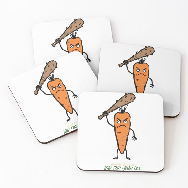 Item preview, Angry Carrot with a Club Funny Cartoon designed and sold by PM.