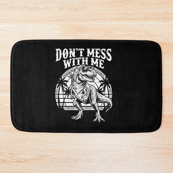 Item preview, Don't Mess With Me Black White T-Rex Sunglasses Retro Vintage Dino  designed and sold by graphixpolash.