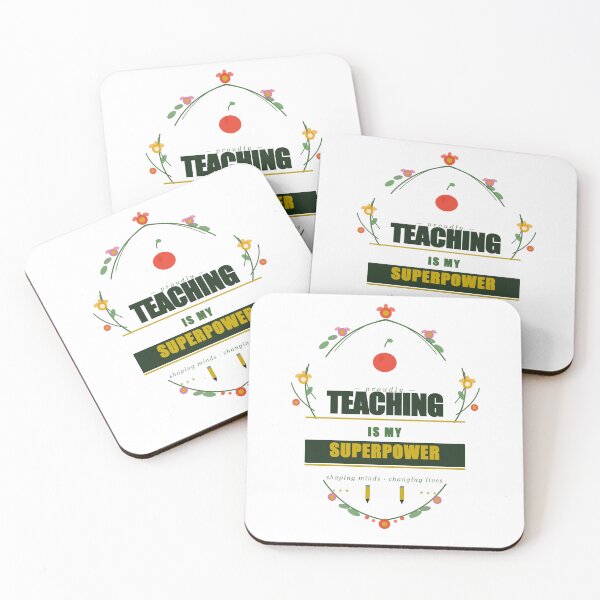 Item preview, Teaching Is My Superpower Botanical Floral Teacher Gift designed and sold by Mega-Shopping.