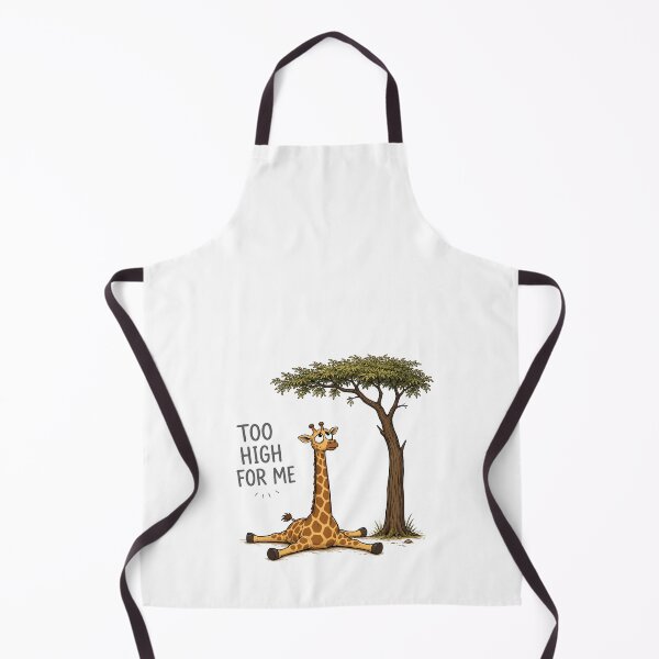 Item preview, Funny Giraffe Cartoon 'Too High For Me' designed and sold by Unik Design.
