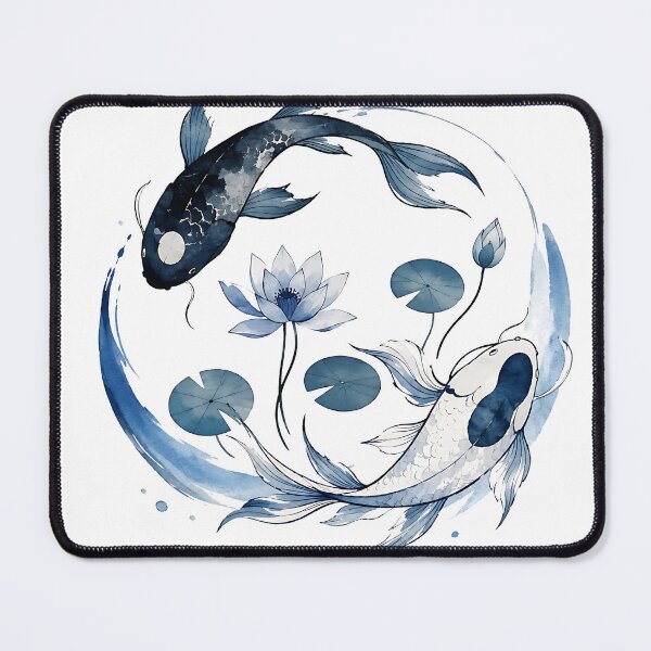 Item preview, Moonlit Lotus Koi Circle  designed and sold by Jaideep Walia.