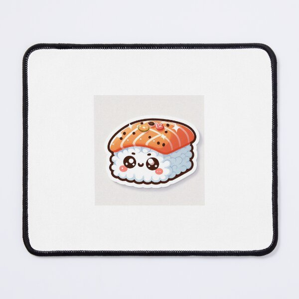 Item preview, Kawaii Sushi Sticker | Chibi Nigiri Sushi with Happy Face designed and sold by PastelPawsArt.
