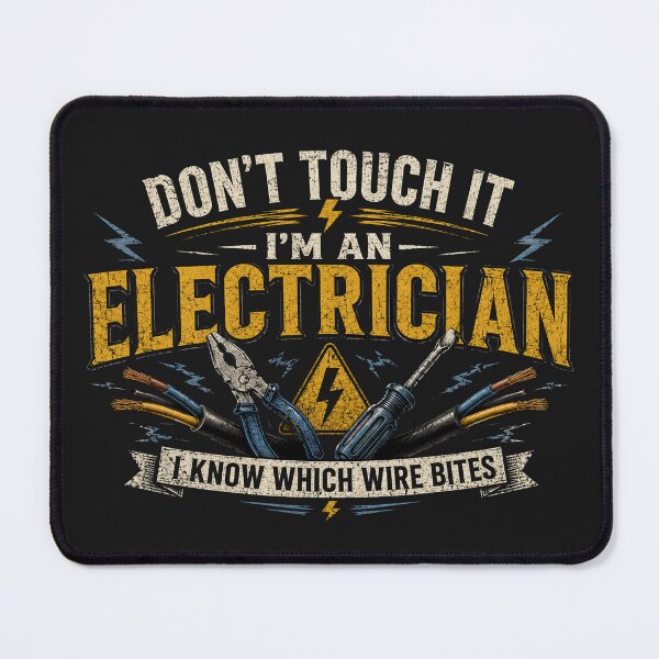 Item preview, Don’t Touch It I’m An Electrician Funny Electrician T-Shirt Wire Humor Tee designed and sold by Drip5.
