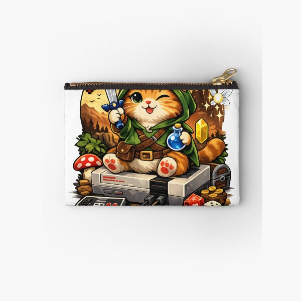 Item preview, Retro RPG Gamer Cat – Fantasy Adventure Pixel Gaming Tee designed and sold by jahiggin.