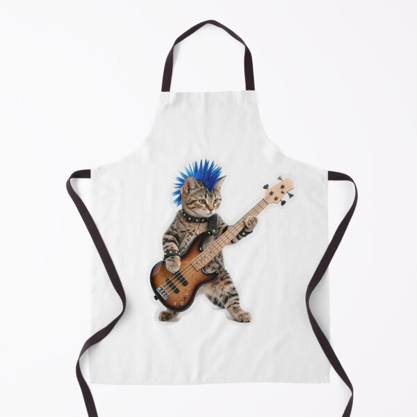 Item preview, Punk Rock Tabby Cat Bass Guitarist designed and sold by Winking-Kitten.