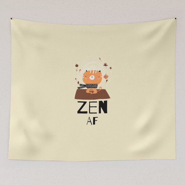 Item preview, Zen AF Cat Yoga | Funny Cute Meditating Animal Design designed and sold by WellspringXflow.