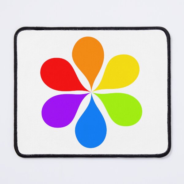 Item preview, Minimalist Rainbow Flower Vibrant Floral Art designed and sold by SolutionsArt.