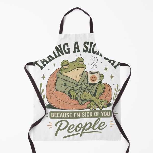 Item preview, Sick Day Frog Humor Design designed and sold by ErickaRoberts.