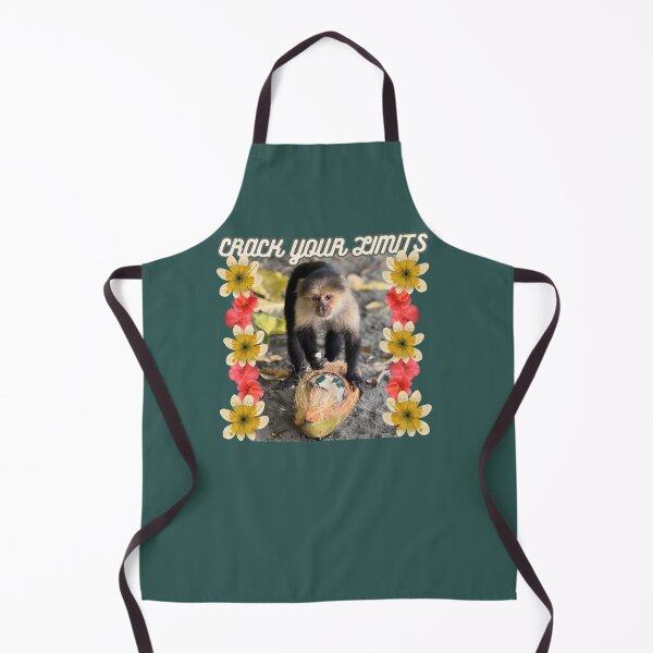 Item preview, Crack Your Limits Retro Monkey Coconut Flower Art designed and sold by PaniKulka.
