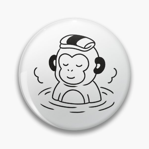 Item preview, Cute monkey in Japanese onsen designed and sold by Milovidova.